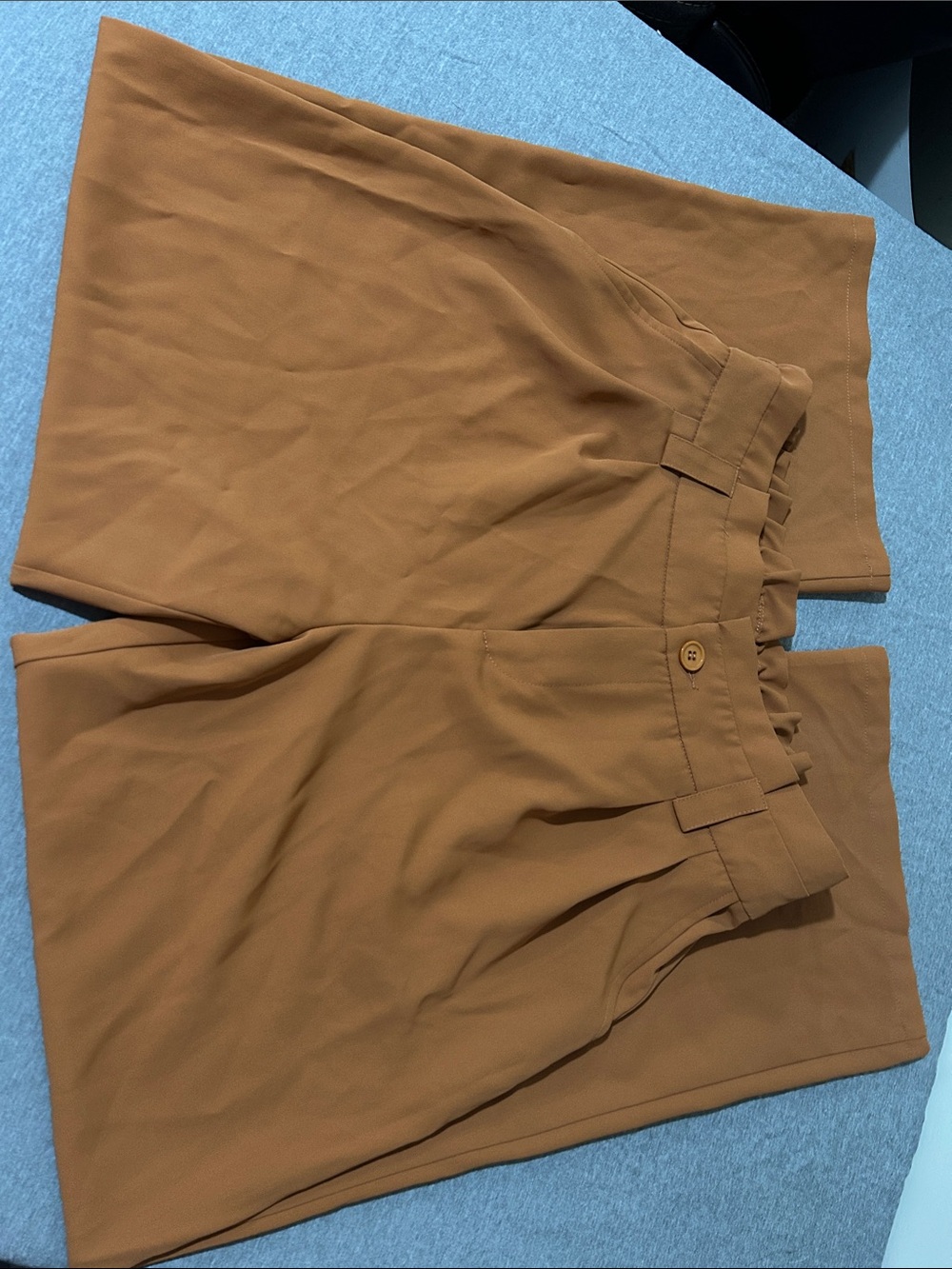 Amazon Women's Baggy Wide Leg Pants in Burnt Orange